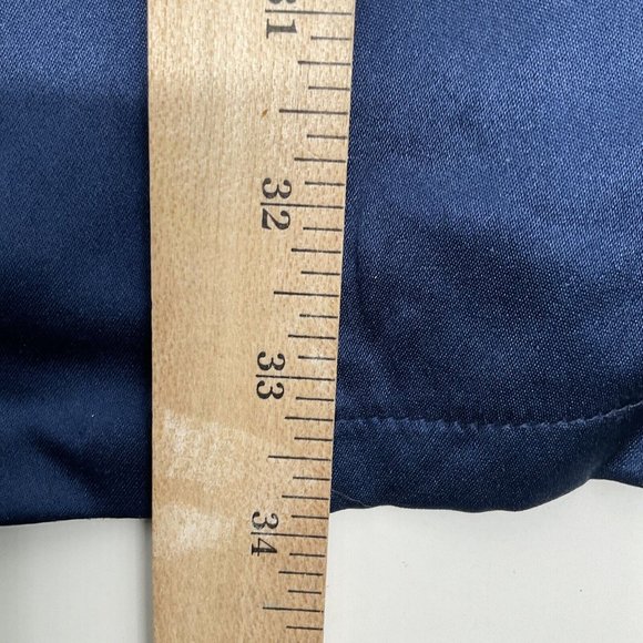 Vintage Debra Rodman Women Blue Casual Dress Size 6 Button Up Ruffles 100% Silk - Picture 7 of 11